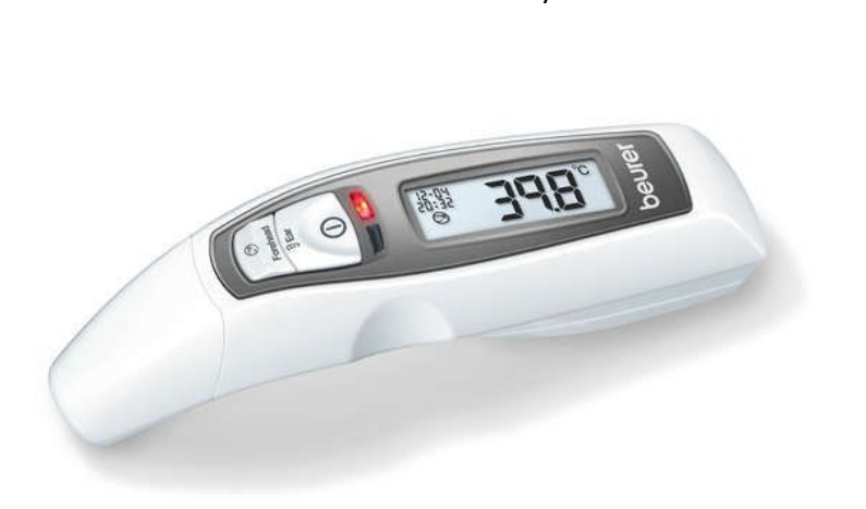 Beurer FT 65 Kontakt Grå, Hvid Øre, Pande Knapper